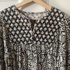 Zara Boho Hippie Fall Midi Dress